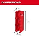 Milwaukee&reg; Red 4 in. Rack 