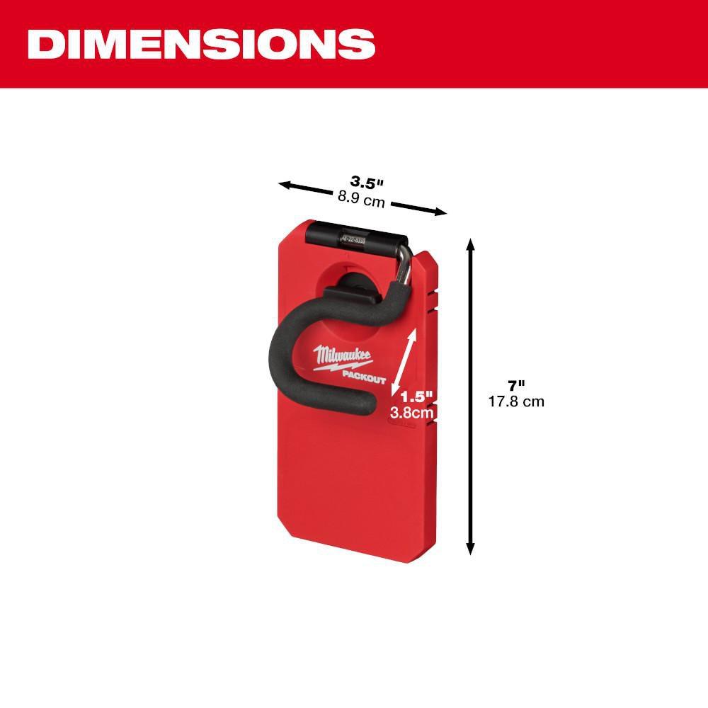 Milwaukee&reg; Red 3-1/2 in. Hook 