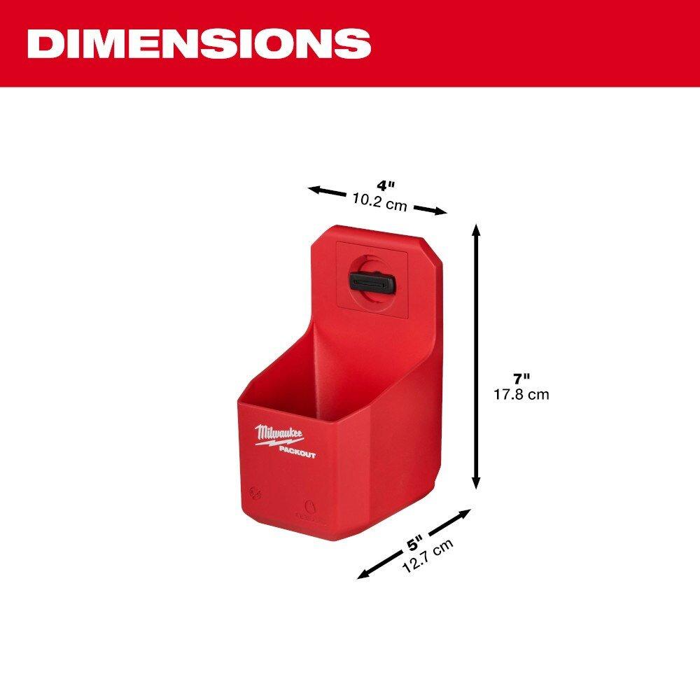 Milwaukee&reg; Red 7 in. Red and Black Organizer Cup 