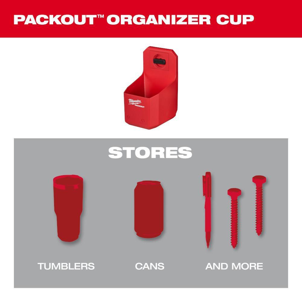 Milwaukee® Red 7 in. Red and Black Organizer Cup 