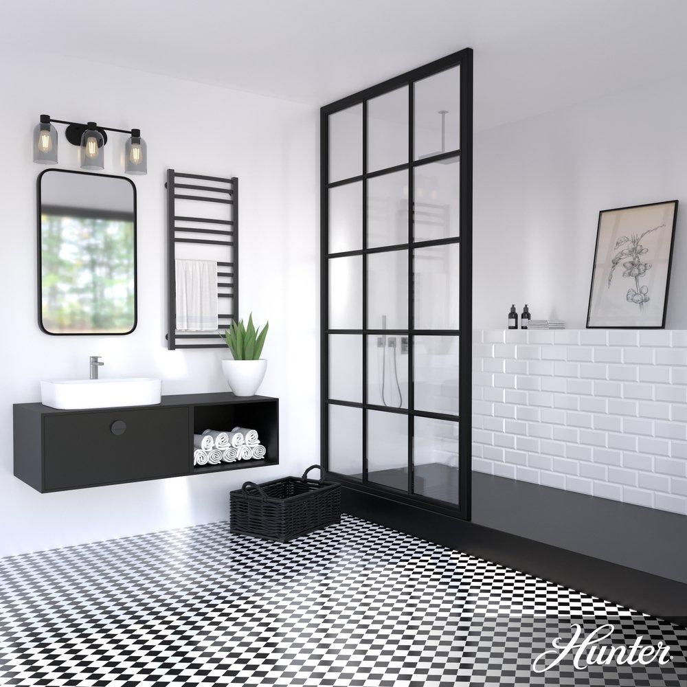 24in. 180W 3-Lights E26 Medium Vanity Fixture in Noble Bronze 