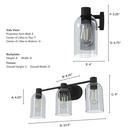 24in. 180W 3-Lights E26 Medium Vanity Fixture in Noble Bronze 