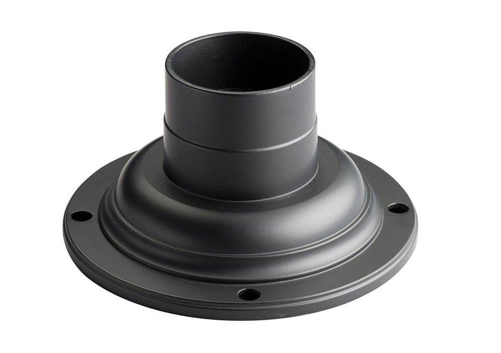 Kichler Lighting Black 4 in. Accessory Pedestal Adaptor 