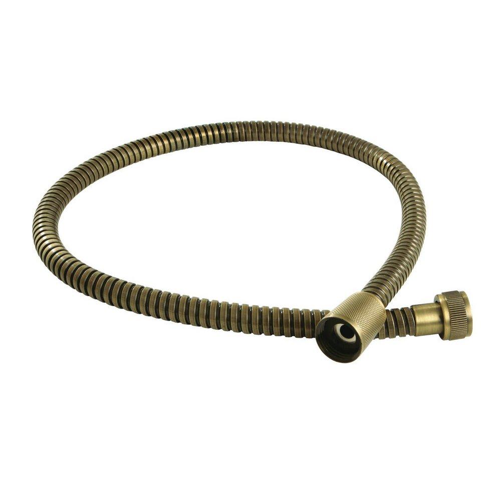 Kingston Brass Antique Brass 30 in. Stainless Steel Hose in Antique Brass 