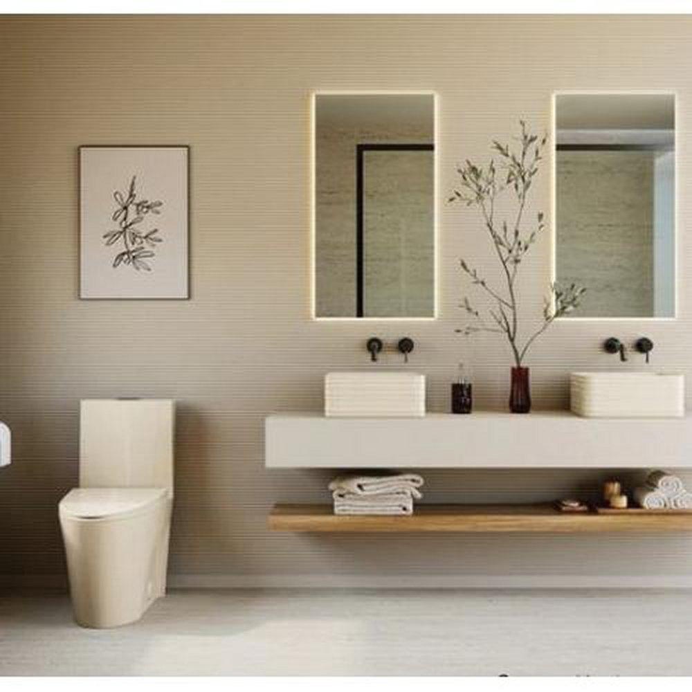 ST. TROPEZ ONE PIECE ELONGATED TOILET DUAL VORTEX FLUSH 1.1/1.6 GPF IN BISQUE 