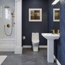 Swiss Madison Glossy White 1.1/1.6 gpf Dual Flush Round One Piece Toilet 