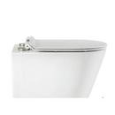 Wall Mount Round One Piece Toilet in White 