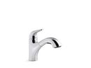 KOHLER Polished Chrome Single Handle Pull Out Kitchen Faucet