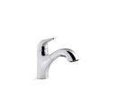 KOHLER Polished Chrome Single Handle Pull Out Kitchen Faucet 