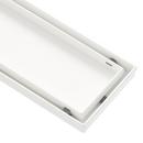 Signature Hardware Matte White 32 in. Linear Shower Drain with Drain Flange 