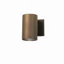 65W 1-Light Outdoor Wall Cylinder Lantern in Architectural Bronze