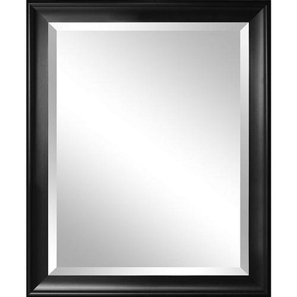 FRAMED MIRROR 36X36 BLACK 2 FLAT 