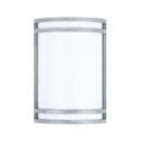 10 in. LED Wet Listed Sconce in Brushed Aluminum 