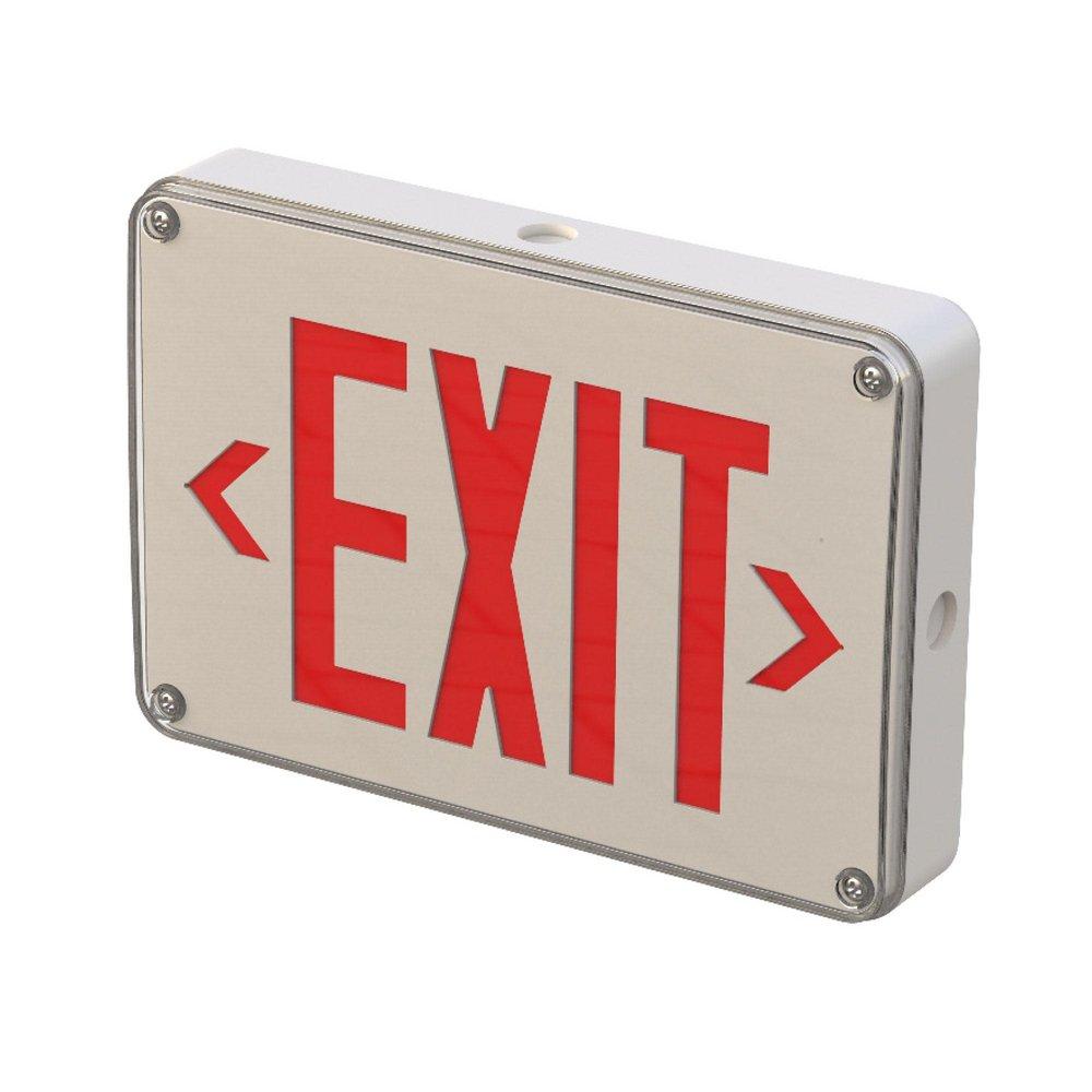 13 in. Red LED Exit Sign 