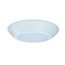 6 in. LED Disc Ceiling Light with Flat Lens in White 