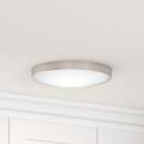 12 in. Flush Mount LED Ceiling Light in Brushed Nickel 