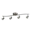 4-Head LED Light Bar in Brushed Nickel