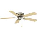 52 in. 5-Blade Hugger Indoor Ceiling Fan in Brushed Nickel 