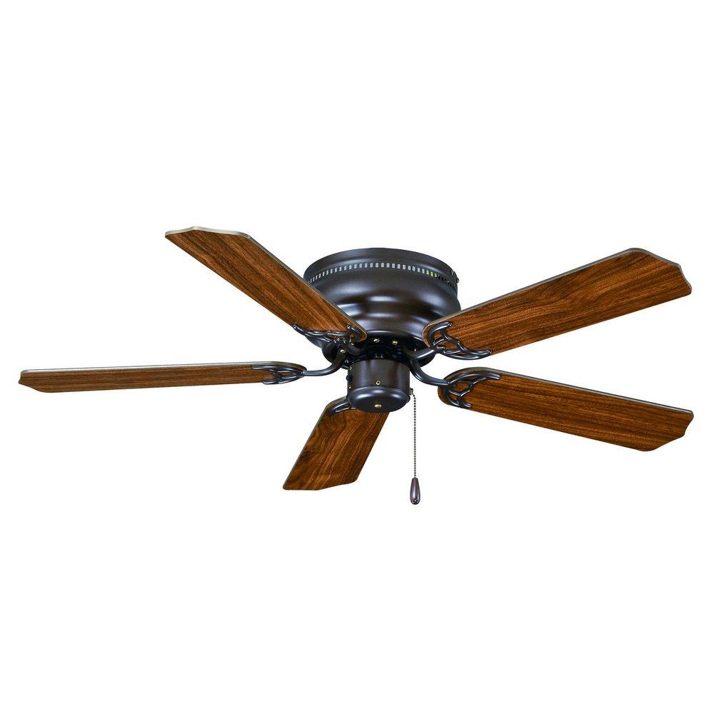 42 in. 5-Blade Hugger Indoor Ceiling Fan in Oil Rubbed Bronze 