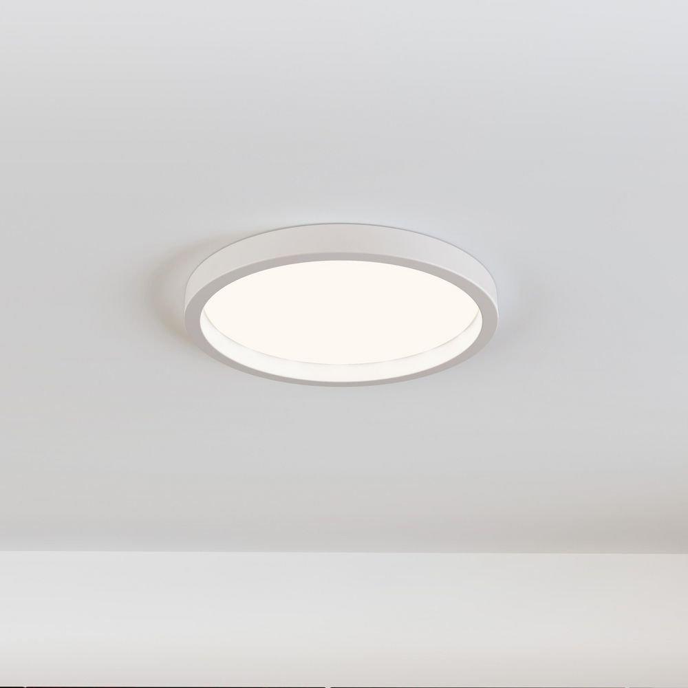 11 in. LED Ceiling Mount Light in White 
