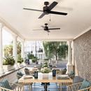 52 in. 4-Blade Indoor/Outdoor Ceiling Fan in Oil Rubbed Bronze 