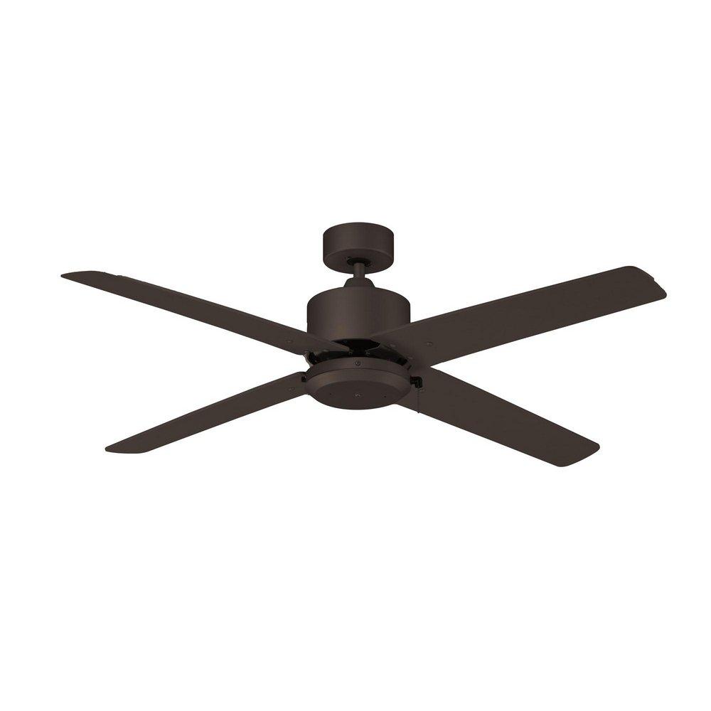 52 in. 4-Blade Indoor/Outdoor Ceiling Fan in Oil Rubbed Bronze 