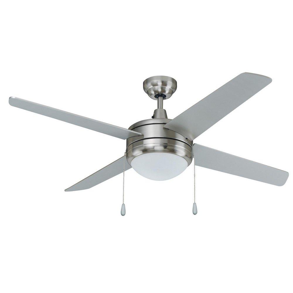 50 in. 4-Blade Indoor Ceiling Fan in Brushed Nickel 