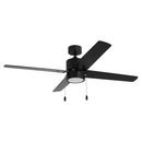 52 in. 4-Blade Indoor Integrated LED Ceiling Fan in Matte Black/Matte Black 