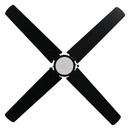 52 in. 4-Blade Indoor Integrated LED Ceiling Fan in Matte Black/Matte Black 