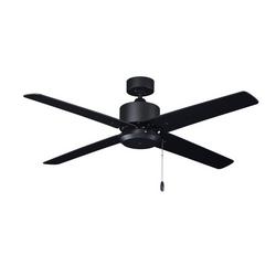 52 in. 4-Blade Indoor/Outdoor Ceiling Fan in Matte Black