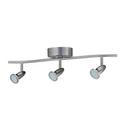 3-Head LED Light Bar in Brushed Nickel 