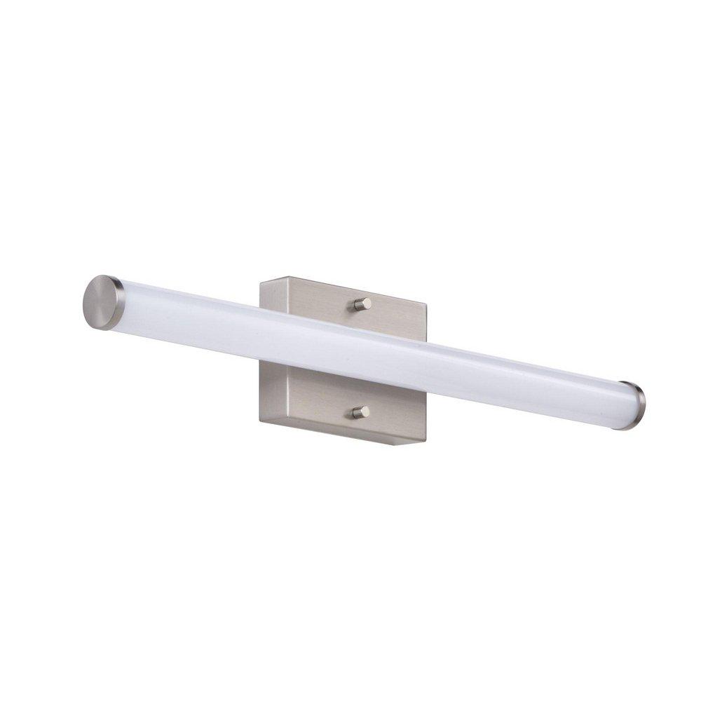 24 in. LED Round Linear Vanity Light in Brushed Nickel 
