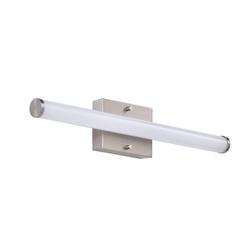 24 in. LED Round Linear Vanity Light in Brushed Nickel