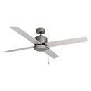 52 in. 4-Blade Indoor/Outdoor Ceiling Fan in Brushed Pewter 