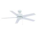 52 in. 5-Blade Indoor/Outdoor Ceiling Fan in White 