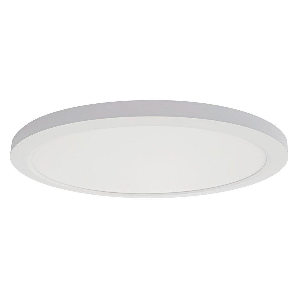 17 in. LED Slim Ceiling Mount Light in White 