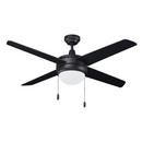 50 in. 4-Blade Indoor Ceiling Fan in Matte Black/Matte Black