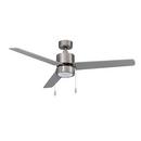 52 in. 3-Blade Indoor Ceiling Fan in Brushed Nickel 