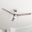 52 in. 3-Blade Indoor Ceiling Fan in Brushed Nickel 