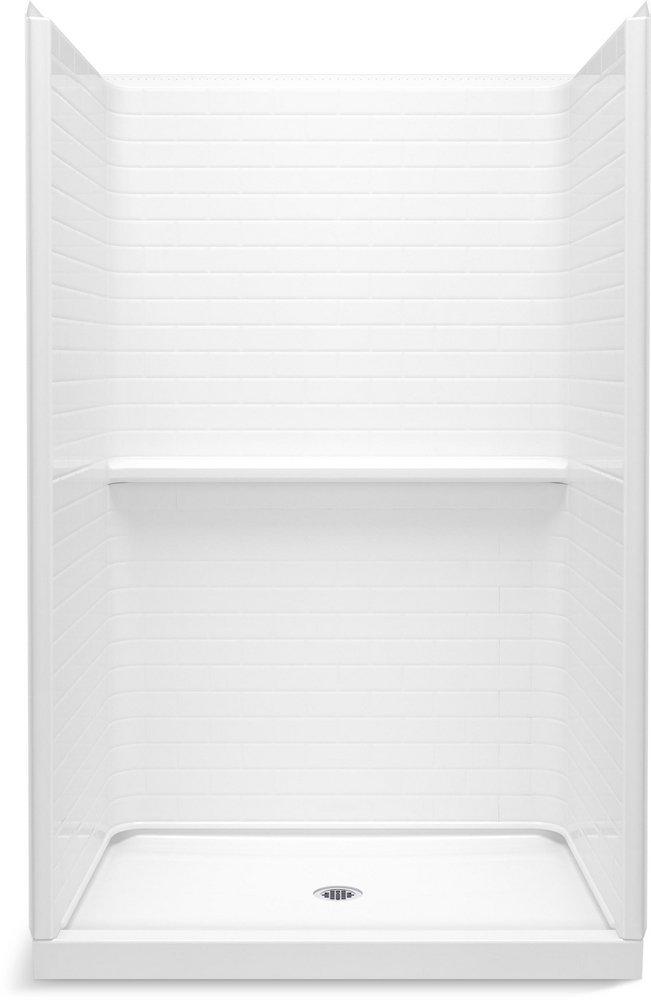 48 x 34 in. Vikrell Shower Unit in White 