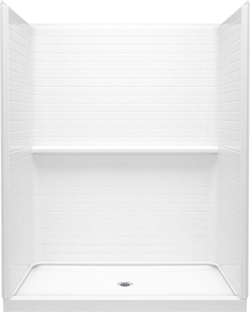 60 x 34 in. Vikrell Shower Unit in White 