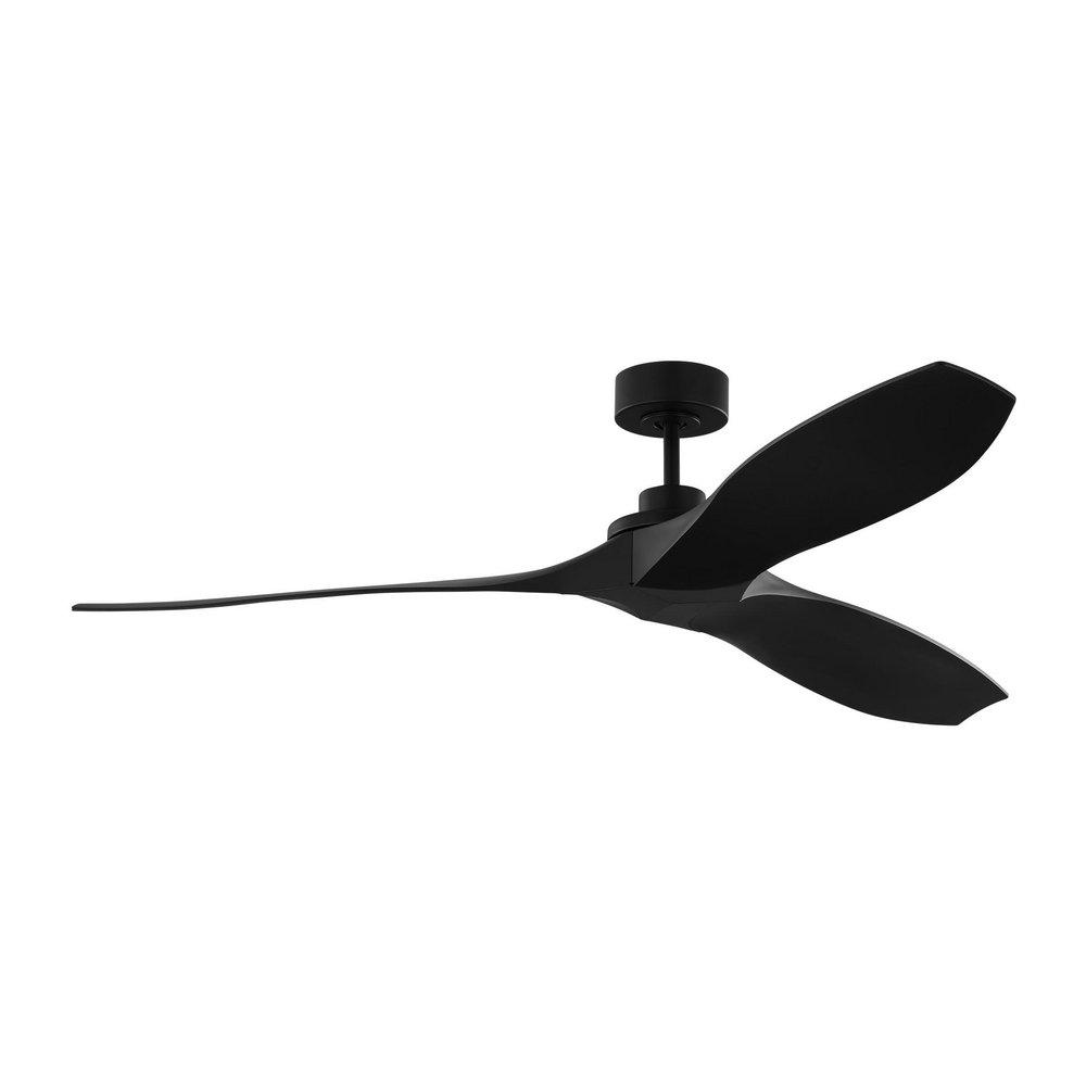 COLLINS 60 SMART INDOOR/OUTDOOR COASTAL BLACK CEILING FAN WITH REMOTE CONTROL AND REVERSIBLE MOTOR WORKS WITH ALEXA GOOGLE HOME AND BOND HOME ACTION 