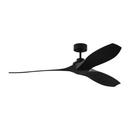COLLINS 60 SMART INDOOR/OUTDOOR COASTAL BLACK CEILING FAN WITH REMOTE CONTROL AND REVERSIBLE MOTOR WORKS WITH ALEXA GOOGLE HOME AND BOND HOME ACTION 