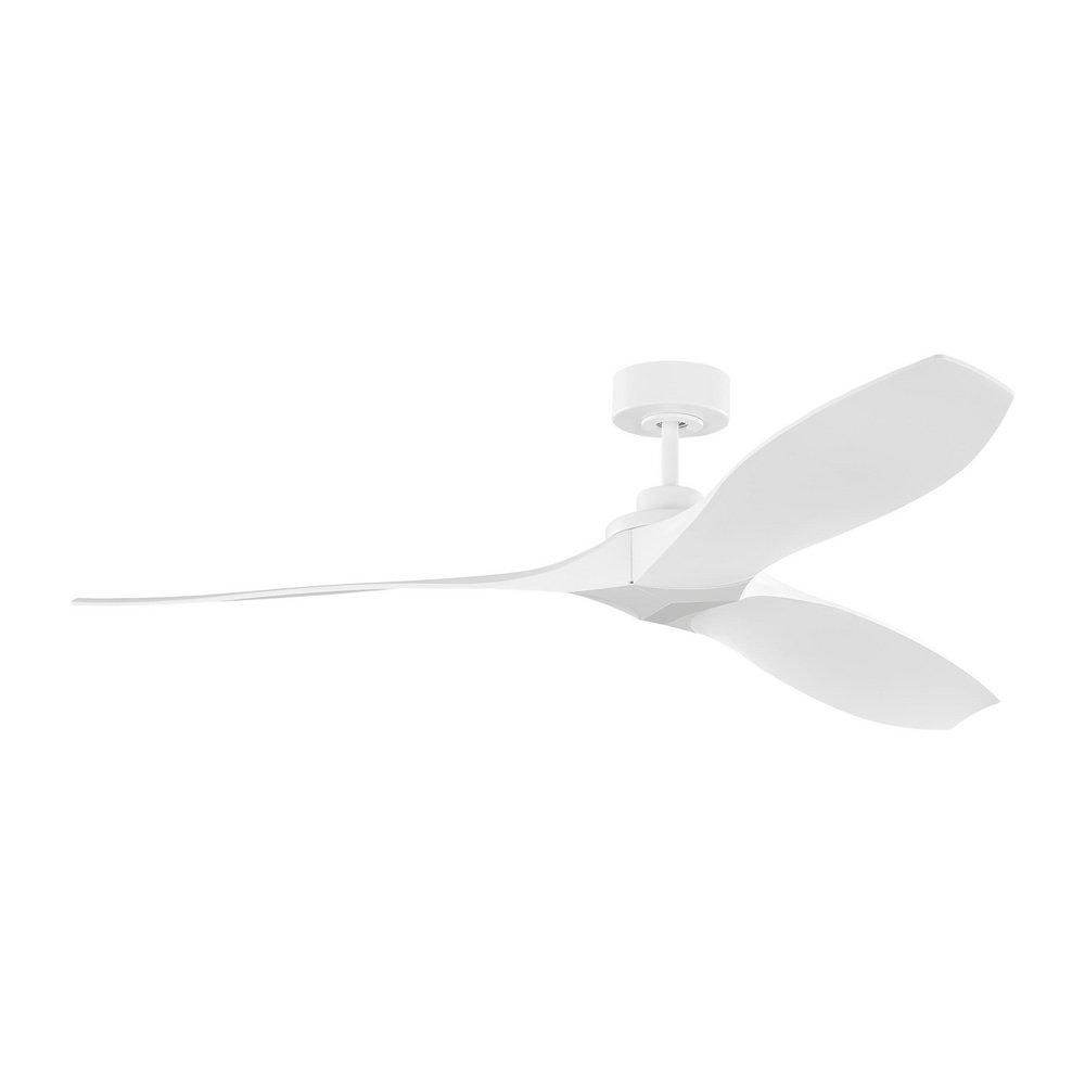 COLLINS 60 SMART INDOOR/OUTDOOR COASTAL WHITE CEILING FAN WITH REMOTE CONTROL AND REVERSIBLE MOTOR WORKS WITH ALEXA GOOGLE HOME AND BOND HOME ACTION 