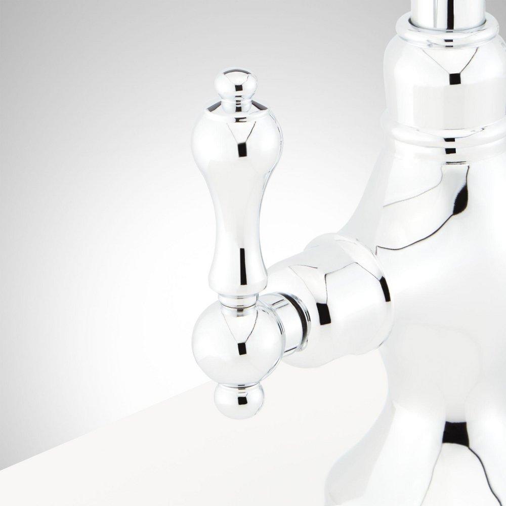 ISABEL SINGLE-HOLE GOOSENECK BAR FAUCET - BRUSHED GOLD 