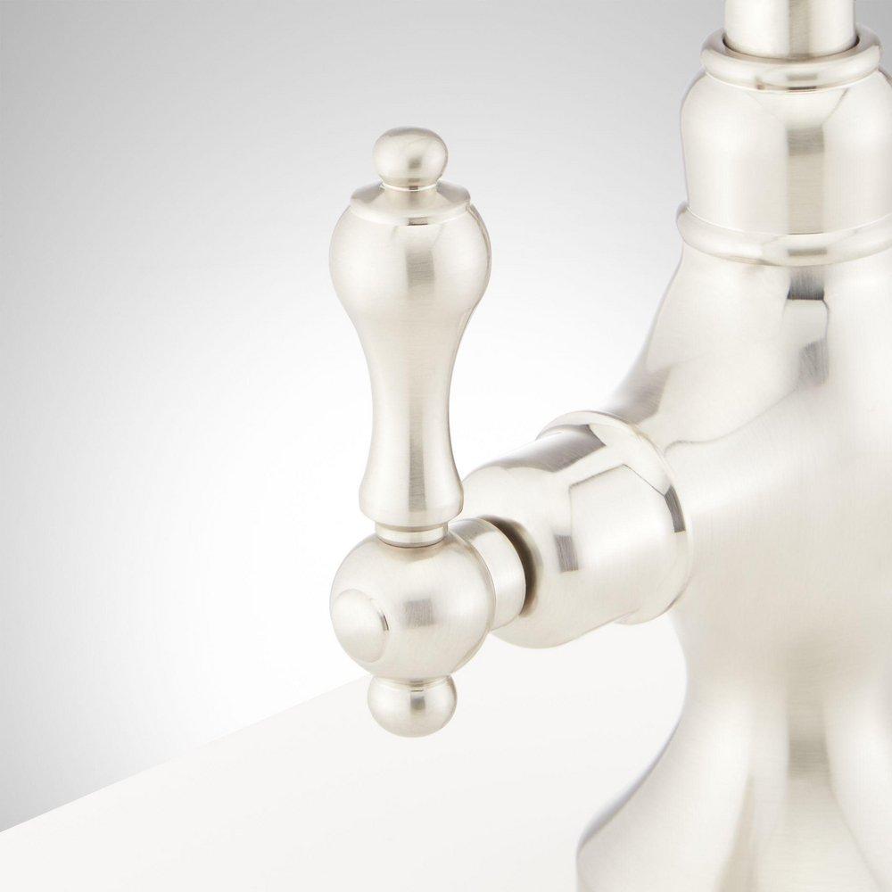 ISABEL SINGLE-HOLE GOOSENECK BAR FAUCET - BRUSHED GOLD 