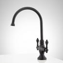 ISABEL SINGLE-HOLE GOOSENECK BAR FAUCET - BRUSHED GOLD 