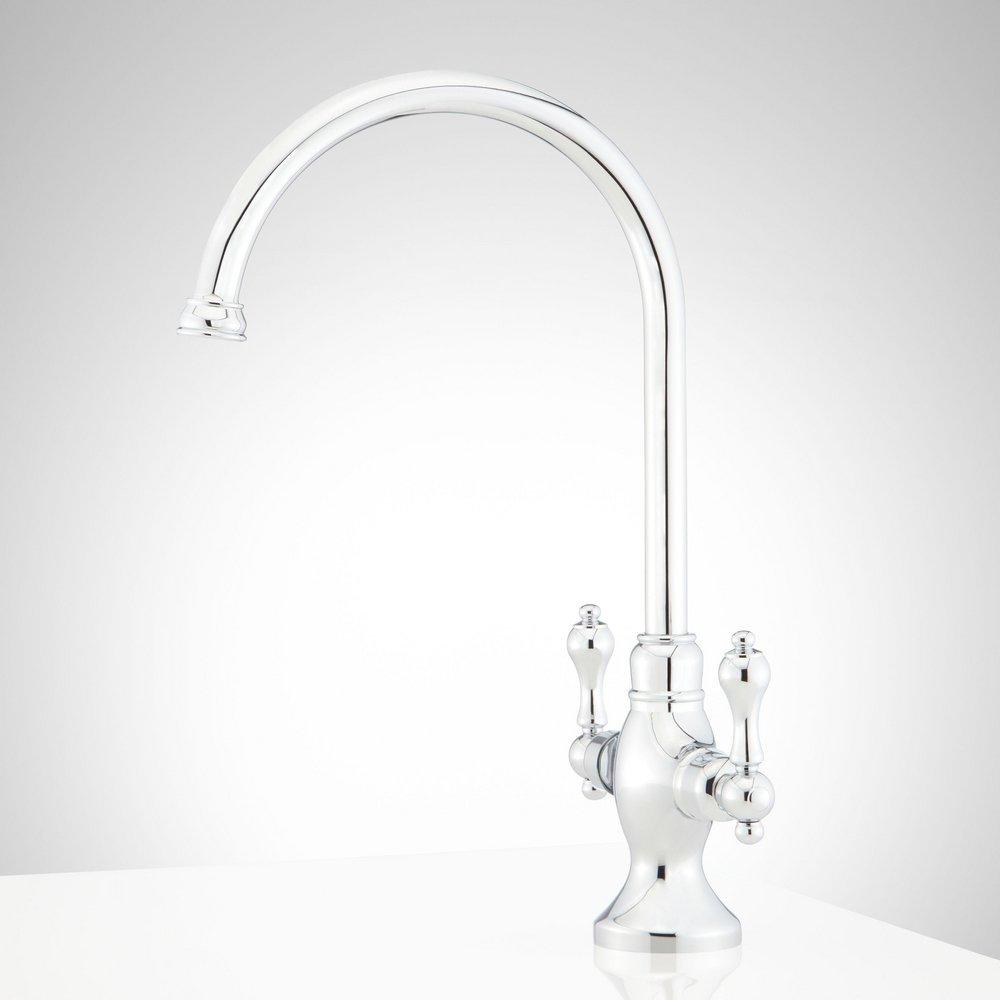 ISABEL SINGLE-HOLE GOOSENECK BAR FAUCET - MATTE BLACK 