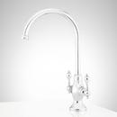 ISABEL SINGLE-HOLE GOOSENECK BAR FAUCET - MATTE BLACK 