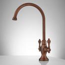 ISABEL SINGLE-HOLE GOOSENECK BAR FAUCET - MATTE BLACK 